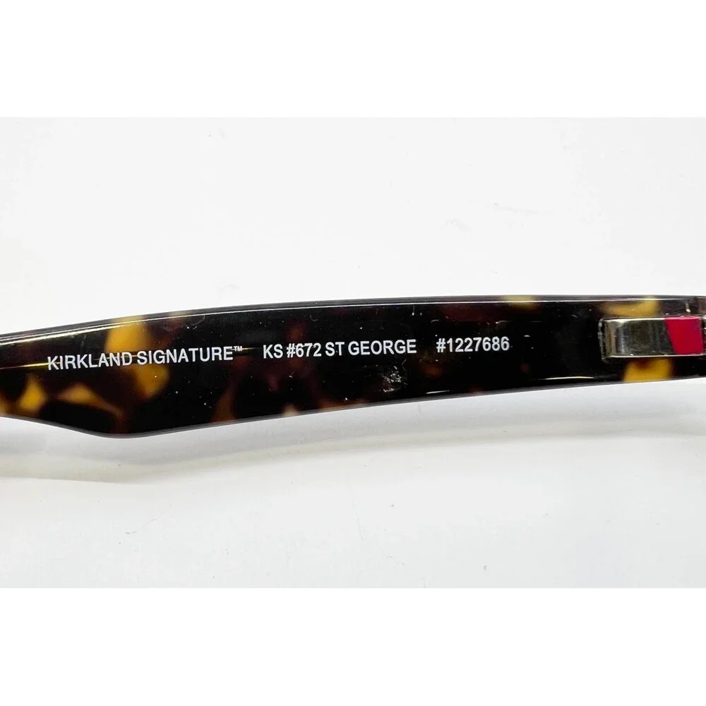 Kirkland Signature Eyeglasses Mens Tortoise St George 55-18-145 39382